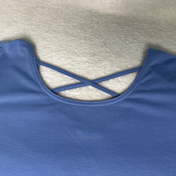 Columbia Women’s Solar Shield Short Sleeve T-shirt Arctic Blue Plus Size 2X - Picture 2 of 6